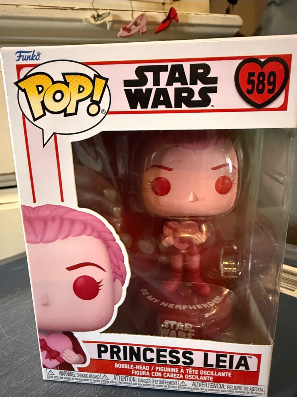 Funko Princess Leia Pink and Red Vinyl Pop! Figure